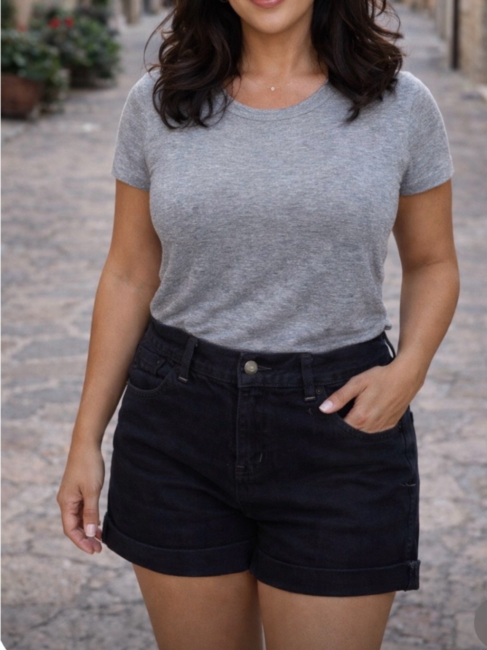 American Rag Black Jean Shorts for Women